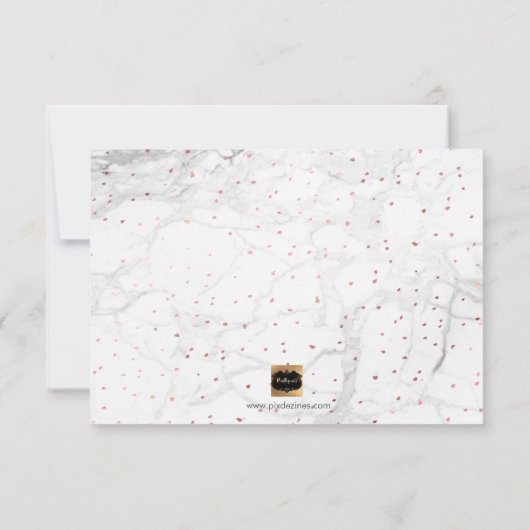 PixDezines Imitats Rose Gold werden Sie Matron Einladung (Rückseite)