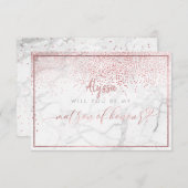 PixDezines Imitats Rose Gold werden Sie Matron Einladung (Vorne/Hinten)