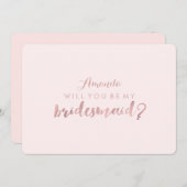 PixDezines Imitats Rose Gold werden Sie sein. Brid Einladung (Vorne/Hinten)