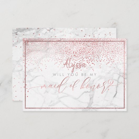 PixDezines Imitats Rose Gold werden Sie von Einladung (Vorne/Hinten)