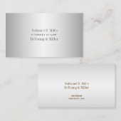 PixDezines Imitats Schriftart silber/DIY Visitenkarte (Vorne/Hinten)