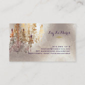 PixDezines Imitats Silberfolienleuchter/DIY-Farbst Visitenkarte (Rückseite)