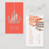 PixDezines Imitats Silberfolienleuchter/DIY-Farbst Visitenkarte (Vorne/Hinten)