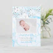 PixDezines Imitats Silberstars, Ein Stern ist Gebo Einladung (Stehend Vorderseite)