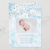 PixDezines Imitats Silberstars, Ein Stern ist Gebo Einladung (Vorne/Hinten)