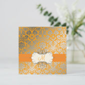 PixDezines IMITATS SILVER DESIRE/DIY Hintergrund/Z Einladung (Stehend Vorderseite)