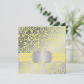 PixDezines IMITATS SILVER DESIRE/DIY Hintergrund/Z Einladung (Stehend Vorderseite)