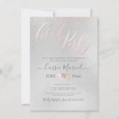 PixDezines Iridescent Blush Pink 2019 Grad Party Einladung (Vorderseite)