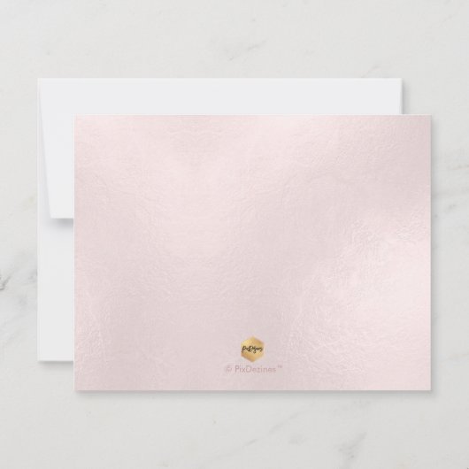 PixDezines Iridescent Blush wird Sie .. Braut Einladung (Rückseite)