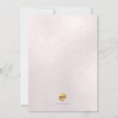 PixDezines Iridescent Lila Ombre Bat Mitzvah Einladung (Rückseite)