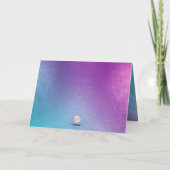 PixDezines Iridescent Ombre Blue Viol ✡ Vielen Dan Karte (Rückseite)