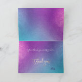 PixDezines Iridescent Ombre Blue Viol ✡ Vielen Dan Karte (Innenseite)