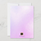 PixDezines Iridescent Probe Dinner Champagne Einladung (Rückseite)