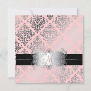 PixDezines Josephine Damast mit DIY-Hintergrundfar Einladung