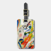 PixDezines Kandinsky 1914/abstrakte Wandverkleidun Gepäckanhänger (Vorderseite vertikal)