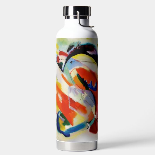 PixDezines Kandinsky 1914 abstrakte Wandverkleidun Trinkflasche (links)
