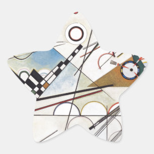 PixDezines Kandinsky 1923 Komposition VIII Stern-Aufkleber