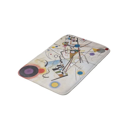 PixDezines Kandinsky 1923/Zusammensetzung viii Badematte (Schrägansicht)
