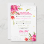 PixDezines kann Blume/Wasserfarbe Einladung (Rückseite)