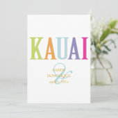 PixDezines Kauai/DIY-Farben Einladung (Stehend Vorderseite)
