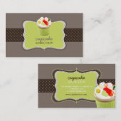 PixDezines Keylime cupcake/pâtisserie Visitenkarte (Vorne/Hinten)