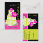 PixDezines Keylime Sponge Cake/pâtisserie Visitenkarte (Vorne/Hinten)