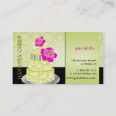 PixDezines Keylime Sponge Cake/pâtisserie Visitenkarte (Rückseite)