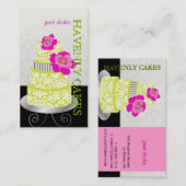 PixDezines Keylime Sponge Cake/pâtisserie Visitenkarte (Vorne/Hinten)