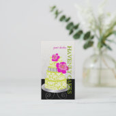 PixDezines Keylime Sponge Cake/pâtisserie Visitenkarte (Stehend Vorderseite)