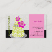 PixDezines Keylime Sponge Cake/pâtisserie Visitenkarte (Rückseite)