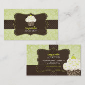 PixDezines Keylime Sponge cupcake/pâtisserie Visitenkarte (Vorne/Hinten)