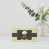 PixDezines Keylime Sponge cupcake/pâtisserie Visitenkarte (Stehend Vorderseite)