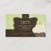 PixDezines Keylime Sponge cupcake/pâtisserie Visitenkarte (Rückseite)