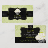 PixDezines Keylime Sponge cupcake/pâtisserie Visitenkarte (Vorne/Hinten)