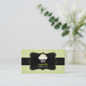 PixDezines Keylime Sponge cupcake/pâtisserie Visitenkarte (Stehend Vorderseite)