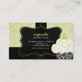 PixDezines Keylime Sponge cupcake/pâtisserie Visitenkarte (Rückseite)