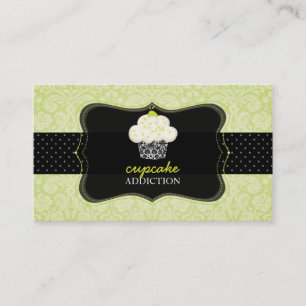 PixDezines Keylime Sponge cupcake/pâtisserie Visitenkarte
