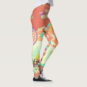 PixDezines Kimono/Erbsen/Kirschblüten Leggings (Rechts)