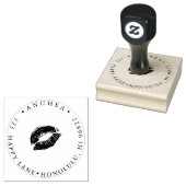 PixDezines KISS, KISS, RED INK RUBBER BRIEFMARKE Gummistempel (Stempel)