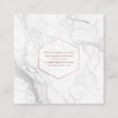 PixDezines Kiss Kiss Rose Quadratische Visitenkarte (Rückseite)