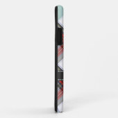 PixDezines-Klan Stewart-Tartan/rot+grau Case-Mate iPhone Hülle (Hinten/Rechts)
