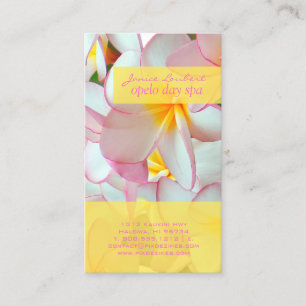 PixDezines KONA ROSA PLUMERIAS Visitenkarte