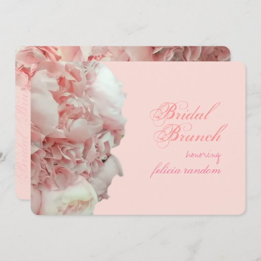 PixDezines Korallenbäume/Hydrangeas/DIY-Ereignis Einladung (Vorne/Hinten)