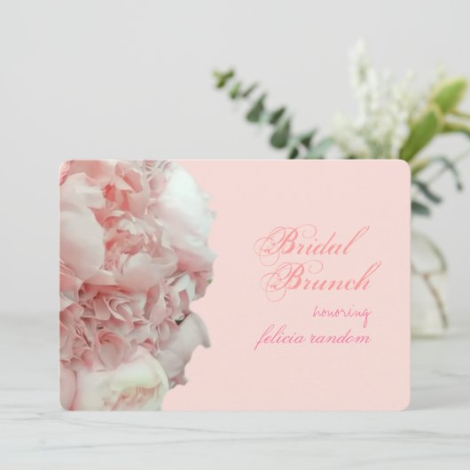 PixDezines Korallenbäume/Hydrangeas/DIY-Ereignis Einladung (Stehend Vorderseite)