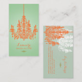 PixDezines Korallenkronleuchter/DIY-Farbe Visitenkarte (Vorne/Hinten)