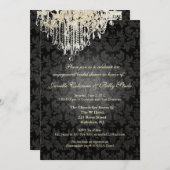 PixDezines Kristallleuchter+Barockdampfer Einladung (Vorne/Hinten)