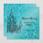 PixDezines Kronleuchter/Brautparty Einladung (Vorne/Hinten)