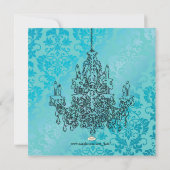 PixDezines Kronleuchter/Brautparty Einladung (Rückseite)