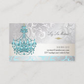 PixDezines-Kronleuchter/DIY-Farbe Visitenkarte (Rückseite)