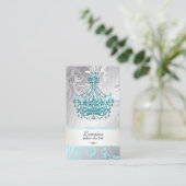 PixDezines-Kronleuchter/DIY-Farbe Visitenkarte (Stehend Vorderseite)